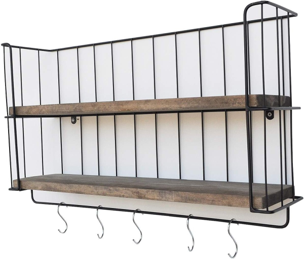 blackstone 2-tier wall shelf